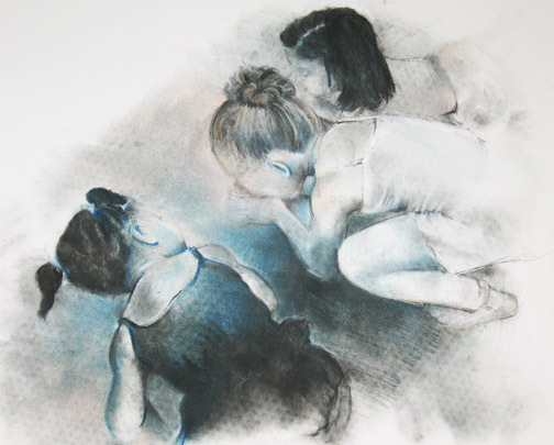 <b>Dancers</b><br>Charcoal and nupastel